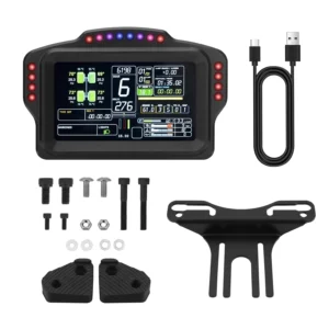 DV480 PRO Dashboard Sim Racing Dash Display with 5" Screen & 16 RGB LEDs